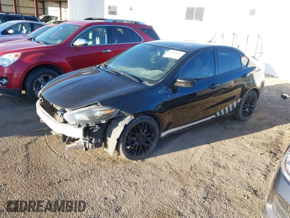2015 Dodge Dart SXT with VIN 1C3CDFBB8FD276371, listed as a IAAI auction lot 41804826 with 153,345 mi miles. Bid and sale history available at carsss.com. Image 2.