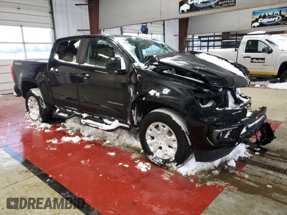 2022 Chevrolet Colorado 4WD LT with VIN 1GCGTCEN3N1136961, listed as a Copart auction lot 89175325 with 60,438 mi miles and Salvage Title. Bid and sale history available at carsss.com. Image 4.