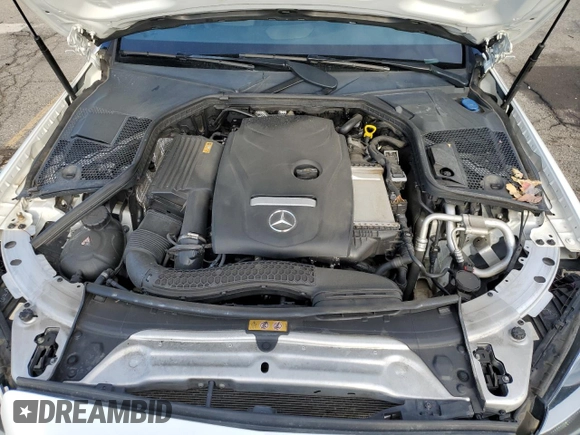 2018 Mercedes-Benz C 300 with VIN WDDWF4KB4JR393941, listed as a Copart auction lot 58537295 with 66,352 mi miles and Salvage title. Bid and sale history available at DreamBid. Image 11.