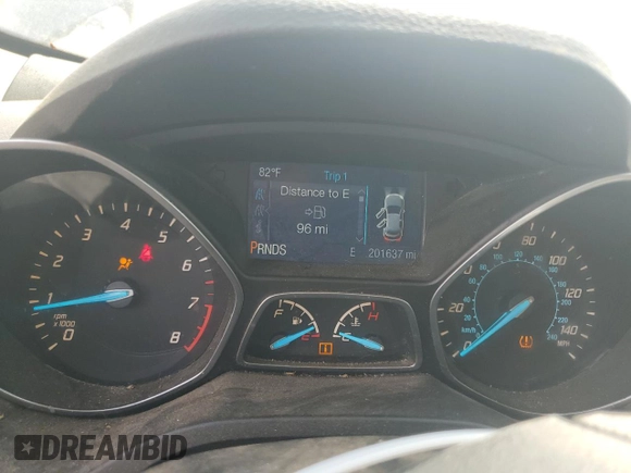 2015 Ford Escape S with VIN 1FMCU0F75FUA25107, listed as a Copart auction lot 53924175 with 201,637 mi miles and Clean Title. Bid and sale history available at carsss.com. Image 9.