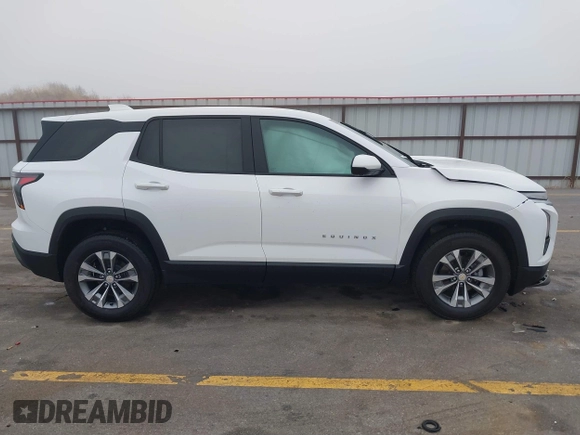 2025 Chevrolet Equinox AWD LT with VIN 3GNAXPEG1SL102774, listed as a IAAI auction lot 41193198 with 3,279 mi miles. Bid and sale history available at carsss.com. Image 13.