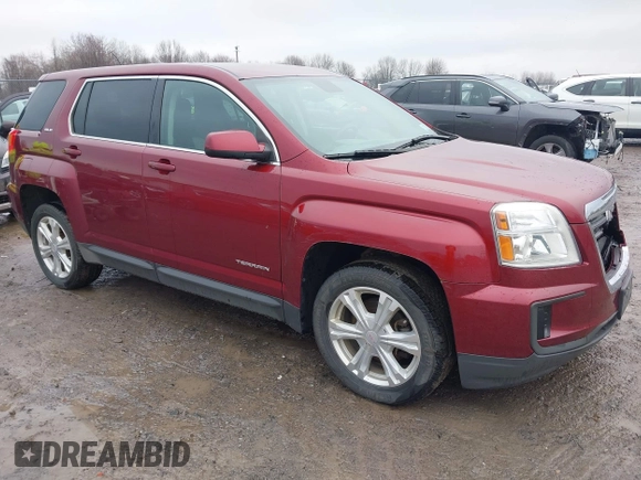 2017 GMC Terrain SLE with VIN 2GKFLSEK0H6190882, listed as a IAAI auction lot 42001517 with 141,592 mi miles. Bid and sale history available at carsss.com. Image 1.