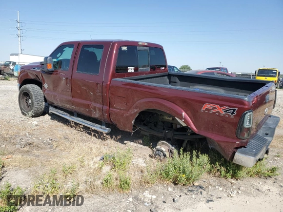 2012 Ford F-350 XL with VIN 1FT8W3BT5CEA88061, listed as a Copart auction lot 62383045 with 128,980 mi miles and Salvage title. Bid and sale history available at DreamBid. Image 2.