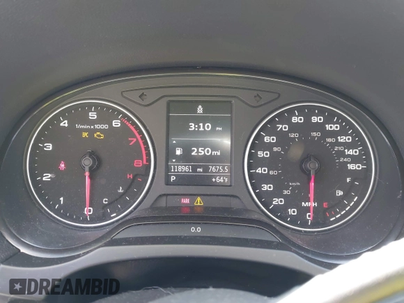 2015 Audi A3 1.8T Premium with VIN WAUACGFF9F1029982, listed as a IAAI auction lot 41904945 with 118,961 mi miles. Bid and sale history available at carsss.com. Image 7.