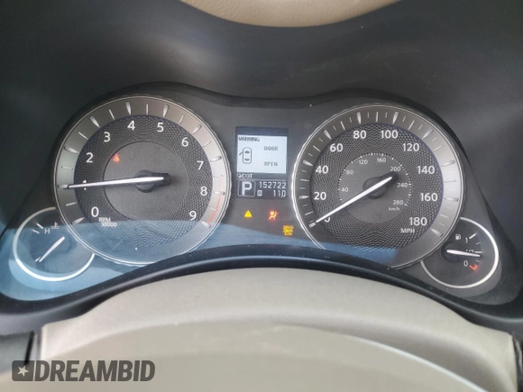 2013 Infiniti M with VIN JN1BY1AP8DM511833, listed as a Copart auction lot 63459025 with 152,722 mi miles and Clean title. Bid and sale history available at DreamBid. Image 9.