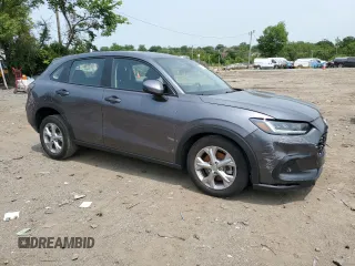 2023 Honda HR-V LX with VIN 3CZRZ2H30PM707821, listed as a Copart auction lot 59532385 with 44,385 mi miles and Salvage title. Bid and sale history available at DreamBid. Image 4.