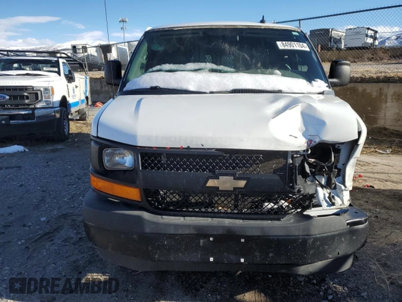 2017 Chevrolet Express Cargo Van with VIN 1GCWGBFFXH1109634, listed as a Copart auction lot 84901104 with 144,270 mi miles and Salvage Title. Bid and sale history available at carsss.com. Image 5.