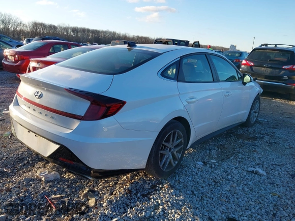 2023 Hyundai Sonata SEL with VIN KMHL64JA2PA254531, listed as a IAAI auction lot 41810398 with 24,441 mi miles and . Bid and sale history available at DreamBid. Image 4.