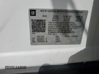 2018 Chevrolet Equinox LT with VIN 2GNAXJEVXJ6348575, listed as a Copart auction lot 61253785 with 147,855 mi miles and Salvage title. Bid and sale history available at DreamBid. Image 13.