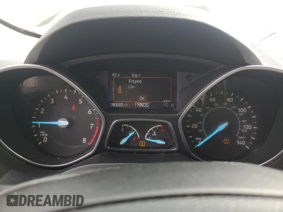 2017 Ford Escape Titanium with VIN 1FMCU0JD4HUC85921, listed as a Copart auction lot 51490945 with 90,093 mi miles and Salvage Title. Bid and sale history available at carsss.com. Image 9.
