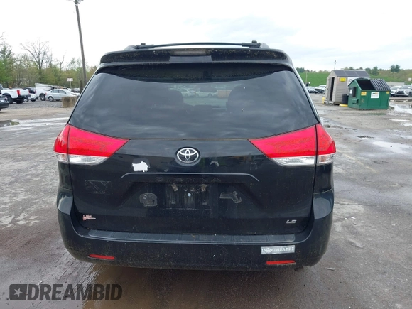 2014 Toyota Sienna LE AAS with VIN 5TDKK3DC0ES487830, listed as a IAAI auction lot 42216342 with 155,973 mi miles and . Bid and sale history available at carsss.com. Image 16.