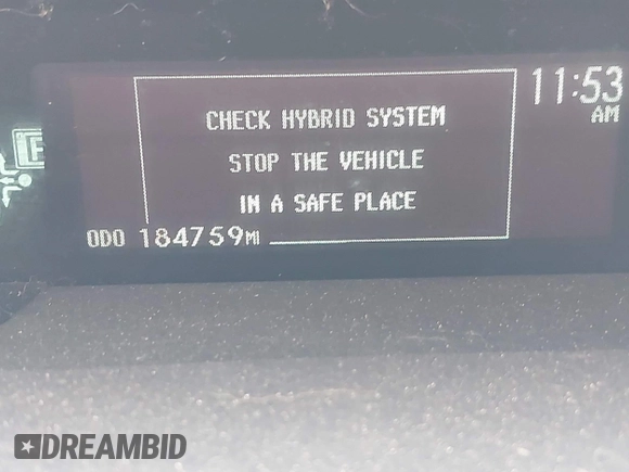 2013 Toyota Prius One with VIN JTDKN3DUXD5550436, listed as a IAAI auction lot 42065147 with 184,759 mi miles. Bid and sale history available at carsss.com. Image 15.