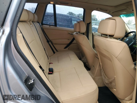 2008 BMW X3 3.0si with VIN WBXPC93428WJ22198, listed as a Copart auction lot 53187665 with 196,084 mi miles and Salvage Title. Bid and sale history available at DreamBid. Image 11.