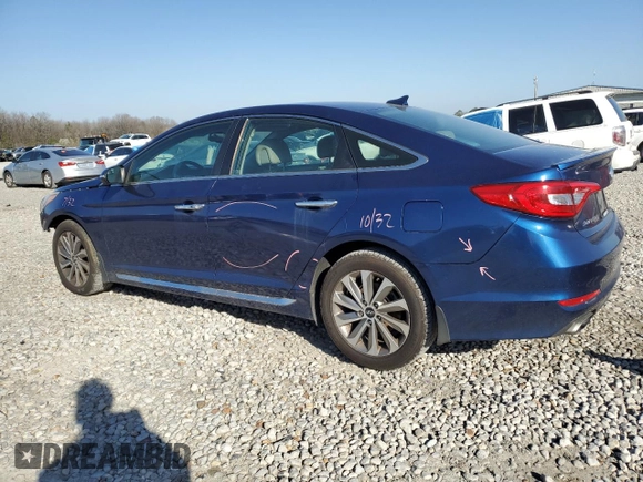 2017 Hyundai Sonata Sport with VIN 5NPE34AF8HH469178, listed as a Copart auction lot 48512795 with 97,987 mi miles and Salvage Title. Bid and sale history available at DreamBid. Image 2.