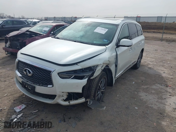2017 Infiniti QX60 with VIN 5N1DL0MM7HC552378, listed as a IAAI auction lot 41735550 with 113,578 mi miles and . Bid and sale history available at DreamBid. Image 17.