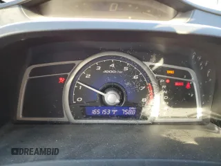 2008 Honda Civic Cpe EX with VIN 2HGFG12818H581015, listed as a Copart auction lot 53350105 with 165,153 mi miles and Salvage Title. Bid and sale history available at carsss.com. Image 9.
