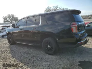 2021 Chevrolet Suburban LT with VIN 1GNSCCKD4MR176317, listed as a Copart auction lot 46689235 with 0 mi miles and Salvage Title. Bid and sale history available at carsss.com. Image 2.