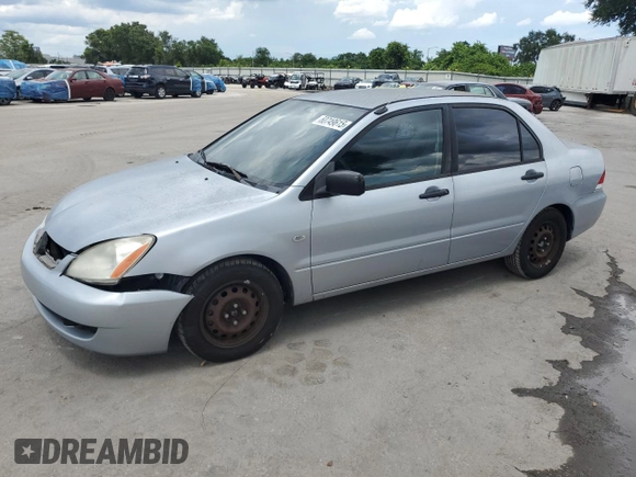 2006 Mitsubishi Lancer with VIN JA3AJ16E56U005818, listed as a Copart auction lot 60749615 with 155,194 mi miles and Salvage title. Bid and sale history available at DreamBid. Image 1.