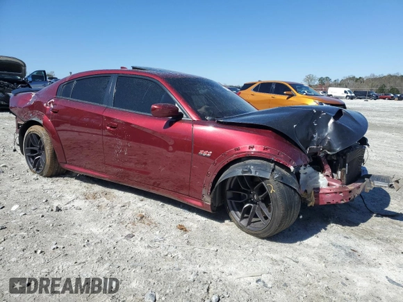 2020 Dodge Charger Scat Pack Widebody z VIN 2C3CDXGJ4LH107436, wystawiony jako Copart lot #49247045 z przebiegiem 72 089 mil mil oraz Szkoda całkowita • Salvage title. Historia ofert i sprzedaży dostępna na DreamBid. Obrazek 4.