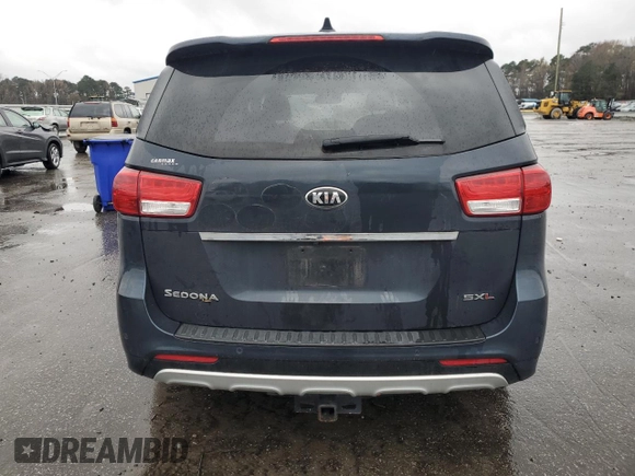2017 Kia Sedona SX-L with VIN KNDME5C14H6271978, listed as a Copart auction lot 84454624 with 79,753 mi miles and Clean Title. Bid and sale history available at carsss.com. Image 6.