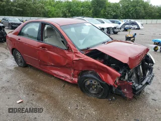 2008 Kia Spectra EX with VIN KNAFE122685584092, listed as a Copart auction lot 55140615 with 217,131 mi miles and Salvage title. Bid and sale history available at DreamBid. Image 4.