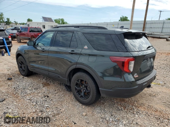 2023 Ford Explorer Timberline z VIN 1FMSK8JH2PGA46447, wystawiony jako Copart lot #55526115 z przebiegiem 50 957 mil mil oraz Szkoda całkowita • Salvage title. Historia ofert i sprzedaży dostępna na DreamBid. Obrazek 2.