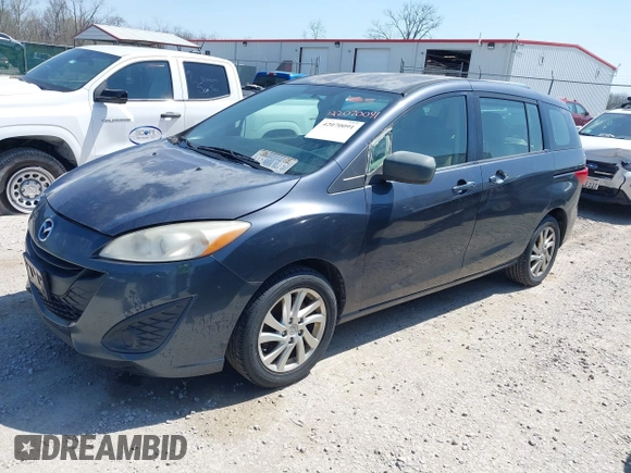 2012 Mazda 5 Sport с VIN JM1CW2BL8C0110989, выставлен на аукционе IAAI как лот 42070091 с пробегом 320 397 миль миль и . История ставок и продаж доступна на DreamBid. Изображение 2.