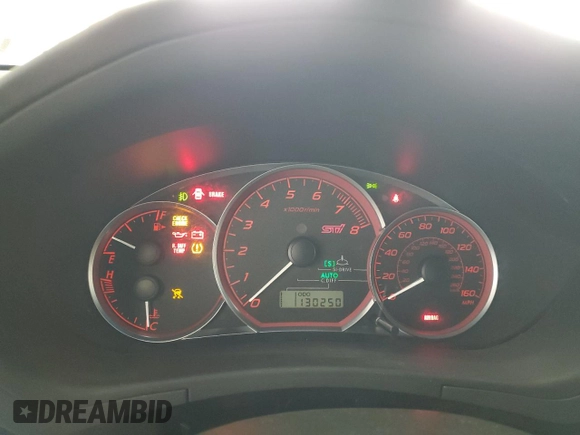 2010 Subaru WRX WRX STI with VIN JF1GR8H68AL803513, listed as a Copart auction lot 56794775 with 130,250 mi miles and Salvage title. Bid and sale history available at DreamBid. Image 9.