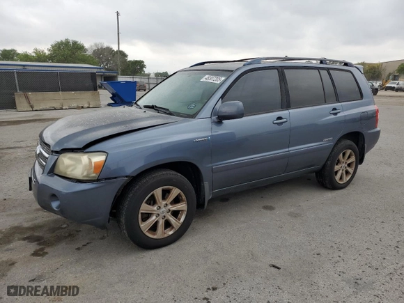 2007 Toyota Highlander Hybrid w/3rd Row with VIN JTEEW21A370039971, listed as a Copart auction lot 48307205 with 374,709 mi miles and Salvage Title. Bid and sale history available at carsss.com. Image 1.