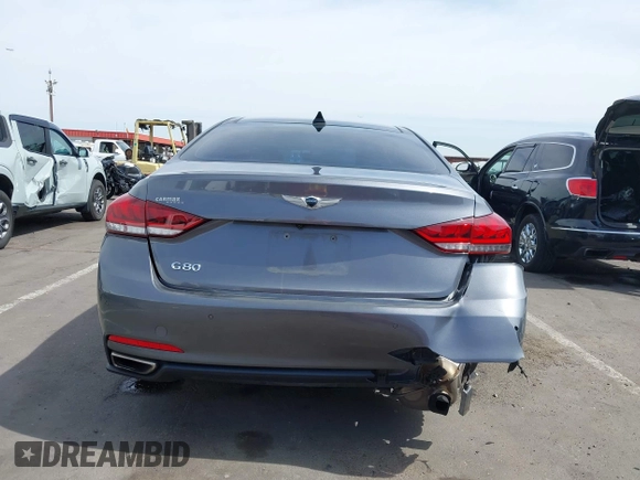 2017 Genesis G80 3.8L with VIN KMHGN4JE2HU167543, listed as a IAAI auction lot 42248719 with 82,574 mi miles and . Bid and sale history available at DreamBid. Image 16.