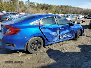 2017 Honda Civic Sedan LX with VIN 19XFC2F66HE225888, listed as a Copart auction lot 42966945 with 142,408 mi miles and Salvage Title. Bid and sale history available at carsss.com. Image 3.