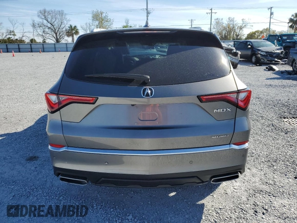 2022 Acura MDX w/Advance Package with VIN 5J8YE1H81NL047890, listed as a Copart auction lot 46604415 with 52,117 mi miles and Salvage Title. Bid and sale history available at carsss.com. Image 6.