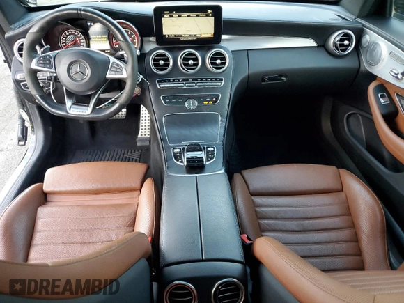2018 Mercedes-Benz C 43 AMG with VIN WDDWJ6EB4JF640169, listed as a Copart auction lot 82815684 with 47,739 mi miles and Salvage Title. Bid and sale history available at DreamBid. Image 8.