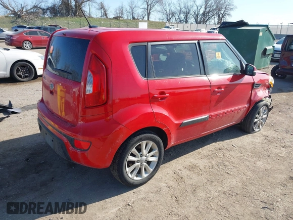 2012 Kia Soul + with VIN KNDJT2A62C7378598, listed as a IAAI auction lot 41961504 with 143,922 mi miles and . Bid and sale history available at DreamBid. Image 4.