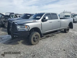 2024 Ram 3500 Laramie with VIN 3C63RRJLXRG272877, listed as a Copart auction lot 45136205 with 5,025 mi miles and Salvage Title. Bid and sale history available at carsss.com. Image 1.