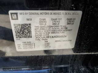 2018 Chevrolet Silverado 1500 LT with VIN 3GCUKREC4JG516524, listed as a Copart auction lot 49420155 with 143,295 mi miles and Salvage Title. Bid and sale history available at carsss.com. Image 12.