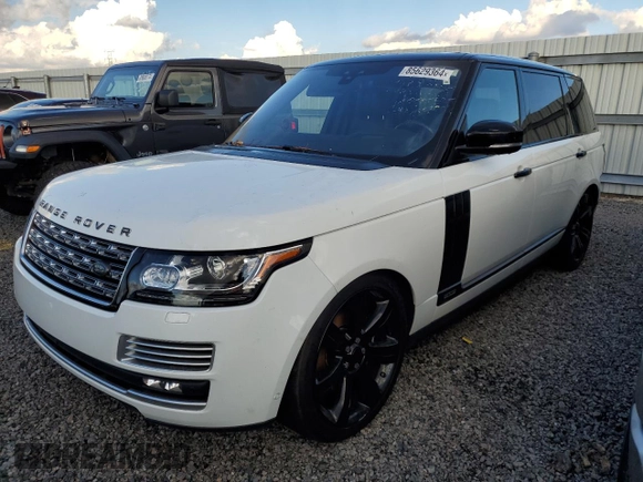 2017 Land Rover Range Rover с VIN SALGW3FE9HA342000, выставлен на аукционе Copart как лот 85629364 с пробегом 69 848 миль миль и Списание • Salvage title. История ставок и продаж доступна на DreamBid. Изображение 1.