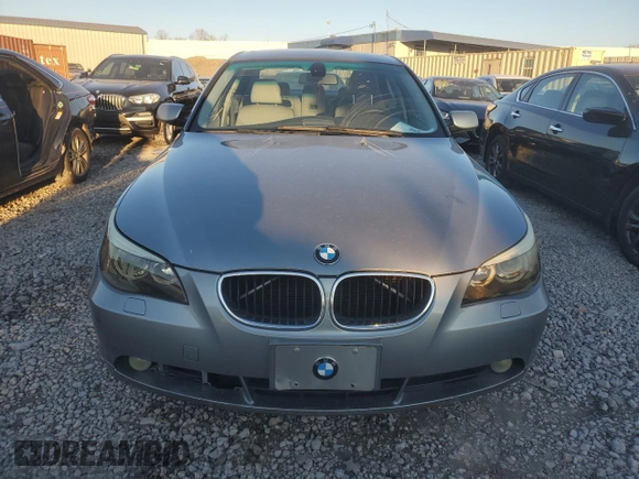 2005 BMW 5 Series 530i with VIN WBANA73555CR58587, listed as a Copart auction lot 85678444 with 166,768 mi miles and Salvage Title. Bid and sale history available at DreamBid. Image 5.