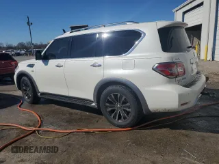 2018 Nissan Armada Platinum with VIN JN8AY2NE1J9731535, listed as a Copart auction lot 88420735 with 116,693 mi miles and Salvage Title. Bid and sale history available at carsss.com. Image 2.