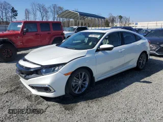 2019 Honda Civic Sedan EX with VIN 19XFC1F33KE011691, listed as a Copart auction lot 49576805 with 40,782 mi miles and Salvage Title. Bid and sale history available at carsss.com. Image 1.