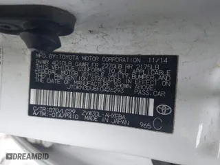 2015 Toyota Prius Four with VIN JTDKN3DU8F0426293, listed as a IAAI auction lot 41674070 with 140,152 mi miles. Bid and sale history available at carsss.com. Image 9.