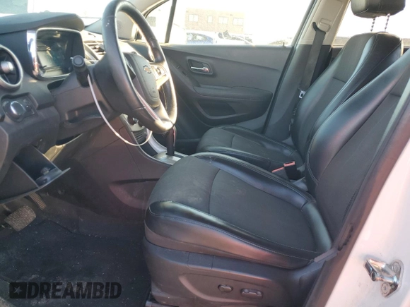 2015 Chevrolet Trax LT with VIN KL7CJLSB4FB124910, listed as a Copart auction lot 80858214 with 119,011 mi miles and Salvage Title. Bid and sale history available at carsss.com. Image 7.