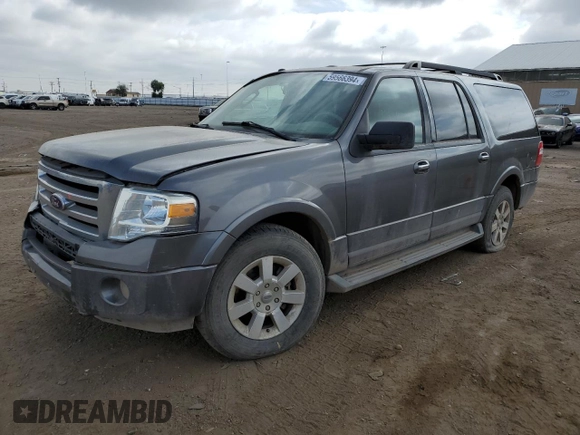 2010 Ford Expedition EL SSV with VIN 1FMJK1G54AEB70965, listed as a Copart auction lot 59566394 with 86,540 mi miles and Non Repairable. Bid and sale history available at carsss.com. Image 1.