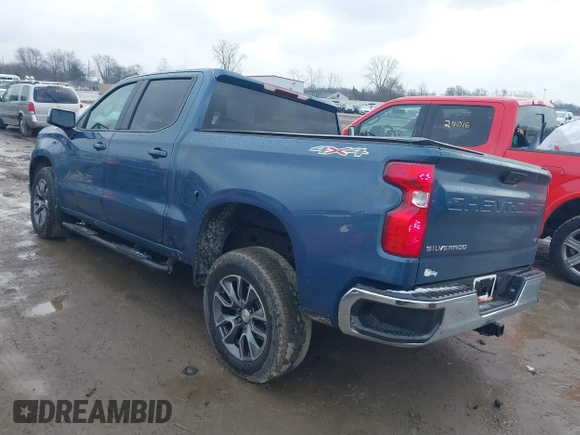 2024 Chevrolet Silverado 1500 LT with VIN 1GCPDKEK9RZ280356, listed as a IAAI auction lot 41074093 with 5,586 mi miles. Bid and sale history available at carsss.com. Image 3.