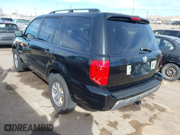 2005 Honda Pilot EX-L with RES with VIN 2HKYF18605H545609, listed as a IAAI auction lot 41626754 with 235,647 mi miles. Bid and sale history available at carsss.com. Image 3.