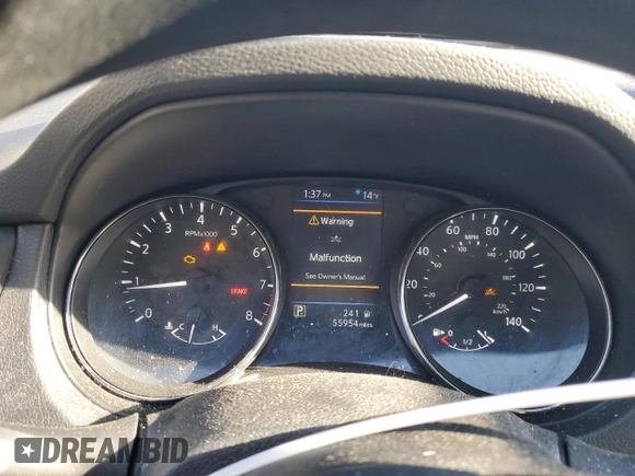 2019 Nissan Rogue SL with VIN 5N1AT2MV4KC830202, listed as a Copart auction lot 89082745 with 55,954 mi miles and Salvage Title. Bid and sale history available at carsss.com. Image 9.