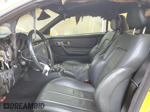 2001 Mercedes-Benz SLK-Class Kompressor with VIN WDBKK49F61F184147, listed as a Copart auction lot 64860084 with 0 mi miles and Salvage Title. Bid and sale history available at carsss.com. Image 7.