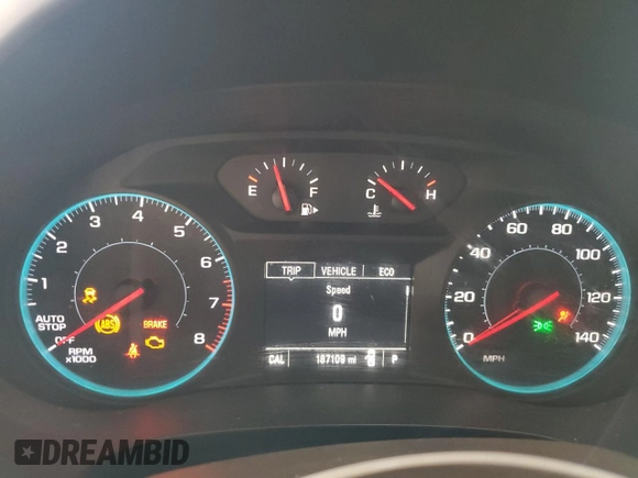 2016 Chevrolet Malibu LS with VIN 1G1ZB5ST7GF197464, listed as a Copart auction lot 64034185 with 187,109 mi miles and Clean title. Bid and sale history available at DreamBid. Image 9.