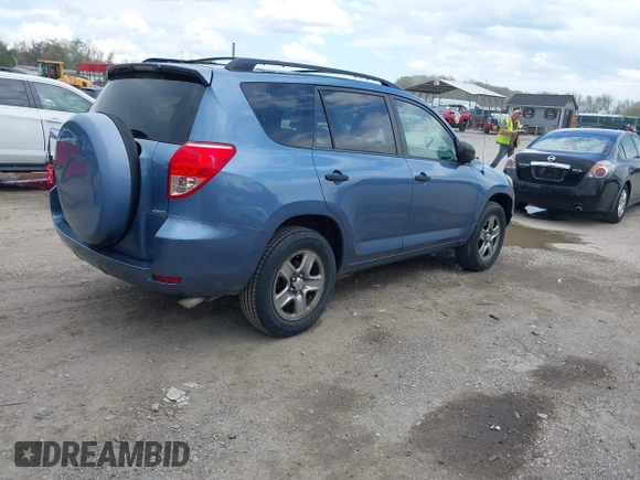 2007 Toyota RAV4 with VIN JTMBD33V575057166, listed as a IAAI auction lot 42015734 with 202,862 mi miles. Bid and sale history available at carsss.com. Image 4.