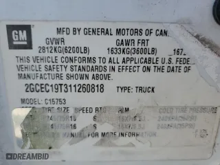 2001 Chevrolet Silverado 1500 LS with VIN 2GCEC19V411184365, listed as a Copart auction lot 48787115 with 313,642 mi miles and Salvage Title. Bid and sale history available at carsss.com. Image 12.